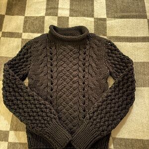 Adam Lippes Cable Knit Sweater - Black